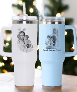 personalized 40 oz laser engraved grandma tumbler custom photo design unique christmas halloween gift grandmother appreciation cup omdqq