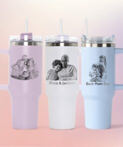 personalized 40 oz laser engraved grandma tumbler custom photo design unique christmas halloween gift grandmother appreciation cup tcvwg