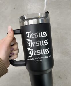 personalized 40 oz laser engraved jesus tumbler custom bible verse design for men unique christmas halloween gift faith cup eoso9