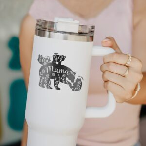 personalized 40 oz laser engraved mama bear tumbler custom mothers day gift unique christmas halloween present new mom 2024 cup 4wzil