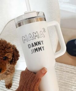 personalized 40 oz laser engraved mama tumbler custom kids names design unique christmas halloween gift funny mom cup nrmz2