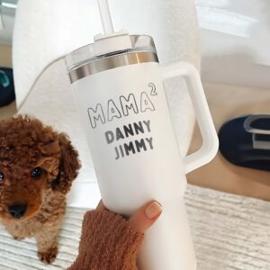 personalized 40 oz laser engraved mama tumbler custom kids names design unique christmas halloween gift funny mom cup nrmz2