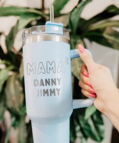 personalized 40 oz laser engraved mama tumbler custom kids names design unique christmas halloween gift funny mom cup qfq0q