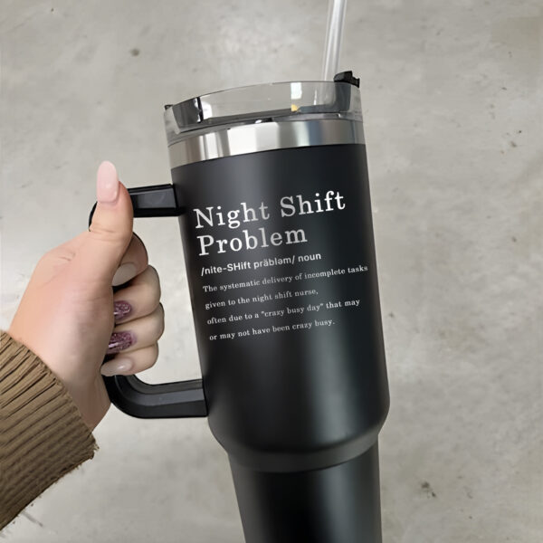 personalized 40 oz laser engraved night shift nurse tumbler custom ld er icu design unique christmas halloween gift rn appreciation cup nhjri