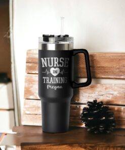 personalized 40 oz laser engraved nursing student tumbler custom rn in training gift unique christmas halloween present nurse appreciation pitni