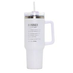 personalized 40 oz laser engraved runner tumbler custom marathon design unique christmas halloween gift sports enthusiast cup bpa5x