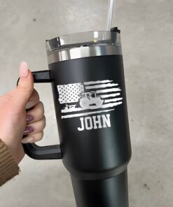 personalized 40 oz laser engraved tractor tumbler custom farmer design unique christmas halloween gift farm life cup vh3im