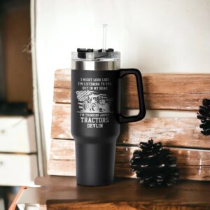 personalized 40 oz laser engraved tractor tumbler custom farmer gift unique christmas halloween present tractor driver cup hbica