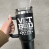 personalized 40 oz laser engraved veteran dad tumbler custom military design unique christmas halloween gift patriotic parent cup nqvik