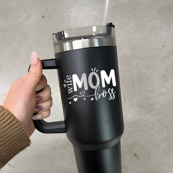 personalized 40 oz mom wife boss tumbler custom girl mom design unique christmas halloween gift mothers day cup srdjm