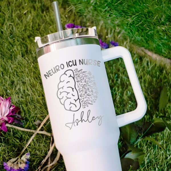 personalized 40 oz neuro icu nurse tumbler engraved rn gift perfect christmas halloween present insulated neurology cup ojugk