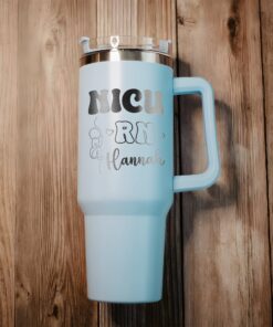 personalized 40 oz nicu nurse tumbler engraved labor delivery gift perfect christmas halloween present insulated medical cup khhqn