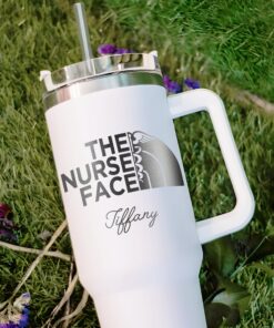 personalized 40 oz nurse face tumbler engraved student rn gift perfect christmas halloween present insulated medical cup 7bk1t