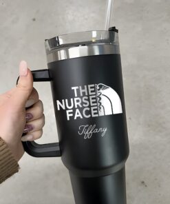 personalized 40 oz nurse face tumbler engraved student rn gift perfect christmas halloween present insulated medical cup sa94n