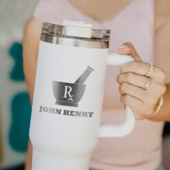 personalized 40 oz pharmacy tech tumbler custom rx design unique christmas halloween gift pharmacist appreciation cup amivu