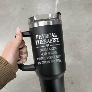 personalized 40 oz physical therapist tumbler engraved dpt pta gift unique christmas halloween present hot cold therapy cup 6bjew