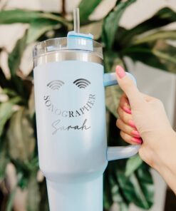 personalized 40 oz ultrasound tech tumbler engraved sonographer gift perfect christmas halloween present insulated radiology cup tfqgw