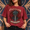 Acotar Cassian Velaris City of Starlight Vintage Shirt - Court of Dreams Womens Acotar T-Shirt Book Lover Gift 16 gooberch Cassian Red Winged Night Warrior