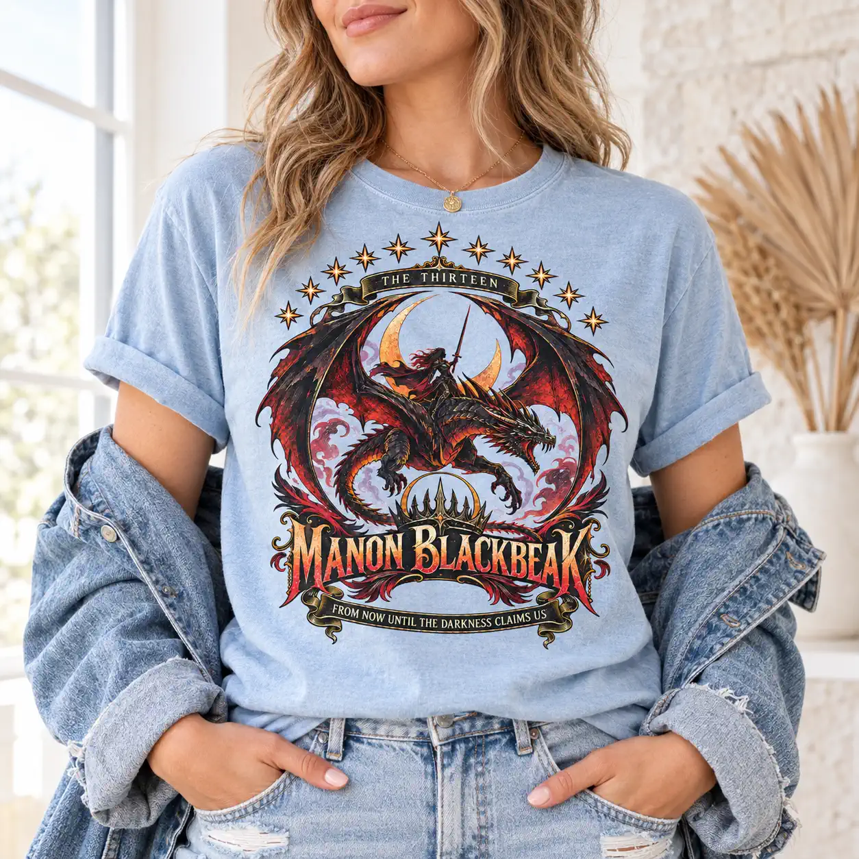 Witch Queen Vintage Fantasy Reader Tee 7 gooberch Manon Blackbeak