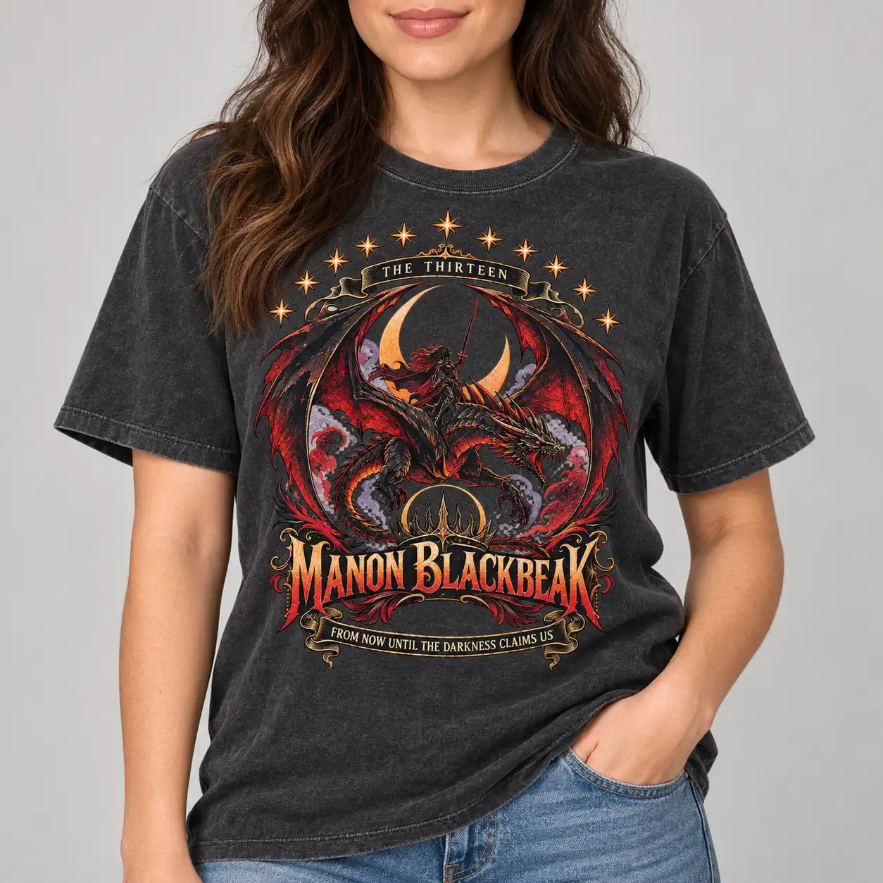 Witch Queen Vintage Fantasy Reader Tee 5 gooberch Manon Blackbeak