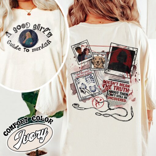 a good girls guide to murder vintage detective t shirt book lover womens t shirt agggtm series bookish gift