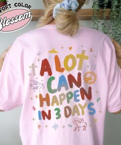 a lot can happen in 3 days easter vintage christian t shirt he is risen shirt happy easter comfort color nnylf