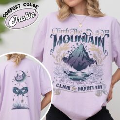 acosf acotar vintage comfort colors shirt climb the mountain nesta womens book lover t shirt ypji1