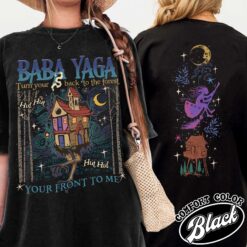 baba yaga vintage folklore womens t shirt fairy tale comfort colors shirt baba yaga house witchy graphic tee rblem