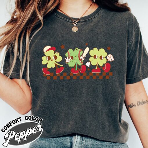 baseball mama retro vintage womens t shirt game day st patricks baseball shirt comfort colors agsfa