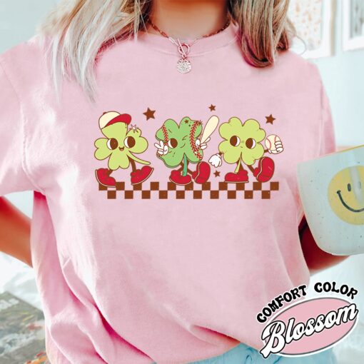 baseball mama retro vintage womens t shirt game day st patricks baseball shirt comfort colors eqpan