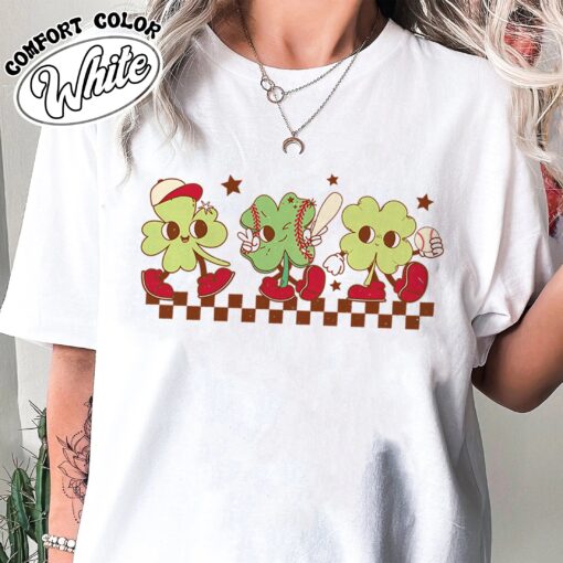 baseball mama retro vintage womens t shirt game day st patricks baseball shirt comfort colors hsgyn