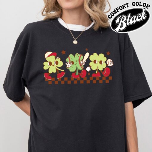 baseball mama retro vintage womens t shirt game day st patricks baseball shirt comfort colors ja3ki