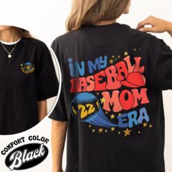 baseball mom era personalized vintage t shirt womens baseball mom comfort colors shirt game day jzfrm