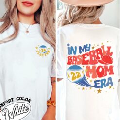 baseball mom era personalized vintage t shirt womens baseball mom comfort colors shirt game day met9v