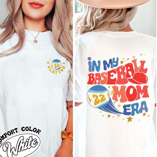 baseball mom era personalized vintage t shirt womens baseball mom comfort colors shirt game day met9v