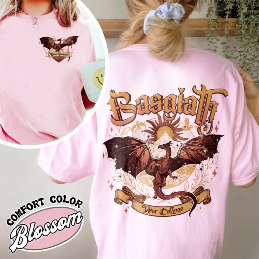 basgiath war college dragon rider vintage t shirt bookish gift iron flame basgiath war college comfort colors cwnfn