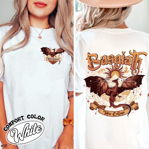 basgiath war college dragon rider vintage t shirt bookish gift iron flame basgiath war college comfort colors jidto