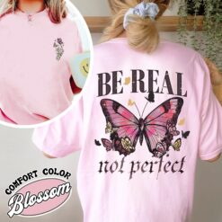 be real not perfect vintage kindness womens t shirt spread kindness comfort colors self compassion and respect shirt wb47z