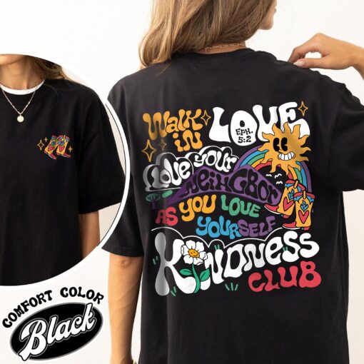 boho christian bible verse vintage t shirts jesus walk in love comfort colors womens shirt evbpw