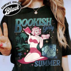 book girl summer beach lover vintage womens t shirt funny romance reader comfort colors shirt jg6mi