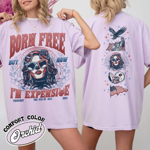 born free but now im expensive vintage independence day shirt 4th of july skeleton comfort colors t shirt g9av0