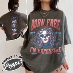 born free but now im expensive vintage independence day shirt 4th of july skeleton comfort colors t shirt yrrg4