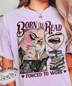 born to read forced to work dark romance vintage t shirt dark romance smut gift womens book lover tee mww1x