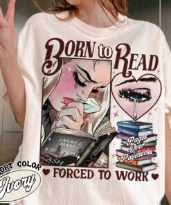 born to read forced to work vintage womens t shirt tog series bookish gift comfort colors shirt u2xs6