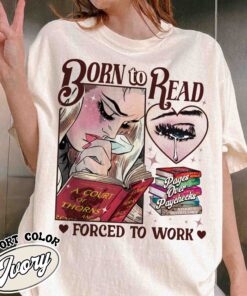 born to read funny book addict vintage womens t shirt dark romance smut booktok comfort colors gift gozyt