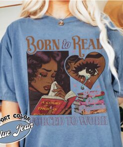 born to read vintage bookish comfort colors t shirt black girl reader gift dark romance smut womens shirt 5vd9e