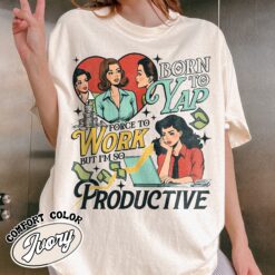 born to yap vintage funny womens t shirt born to yap forced to work comfort colors gift 1ywwq
