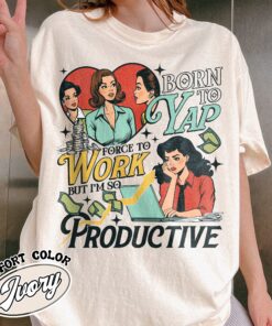 born to yap vintage funny womens t shirt born to yap forced to work comfort colors gift 1ywwq
