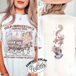 bridgerton penelope and colin vintage book lover t shirt lady whistledown gift comfort colors shirt 67eqs