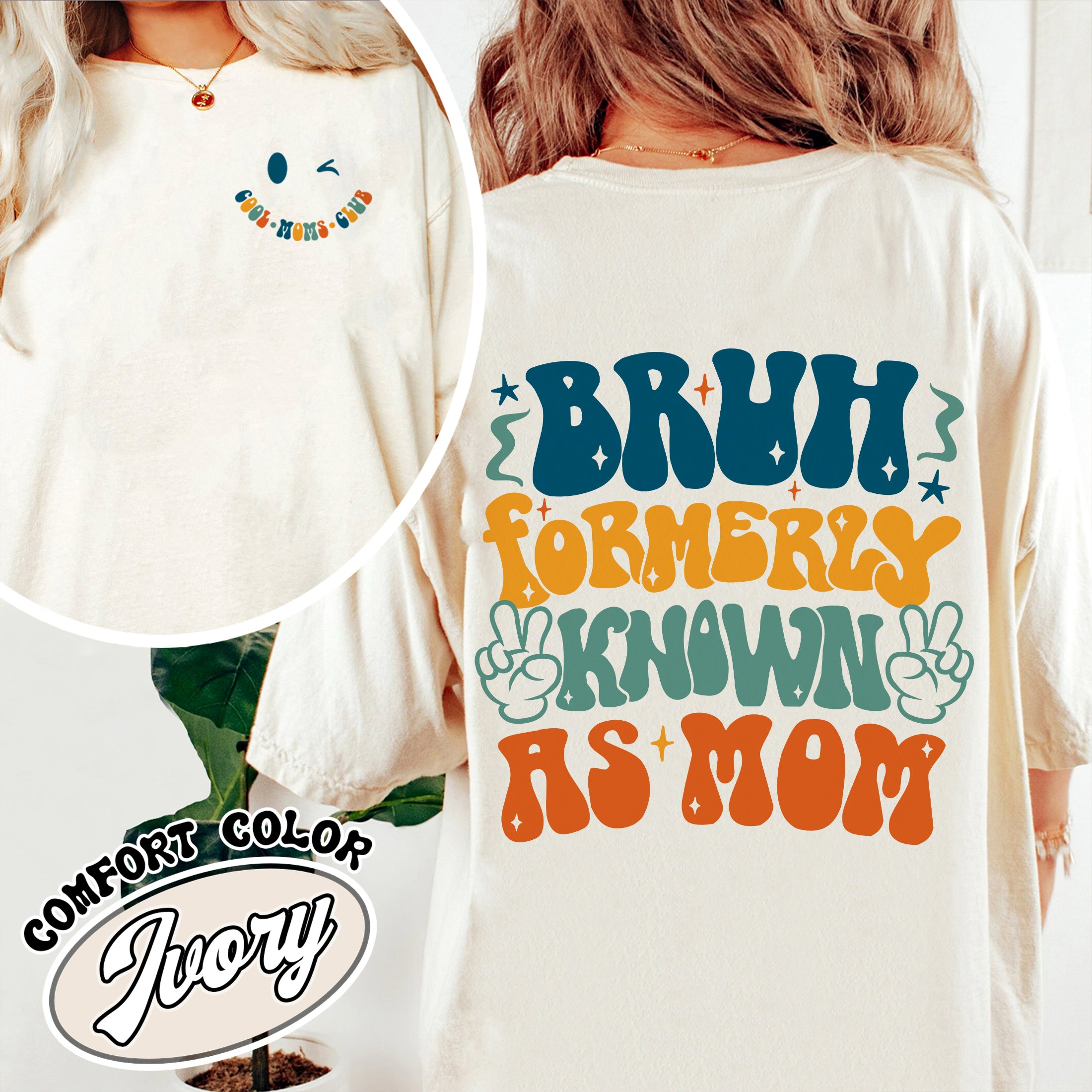 bruh formerly known as mom comfort color shirt vintage cool mom t shirt womens club shirt bbumy
